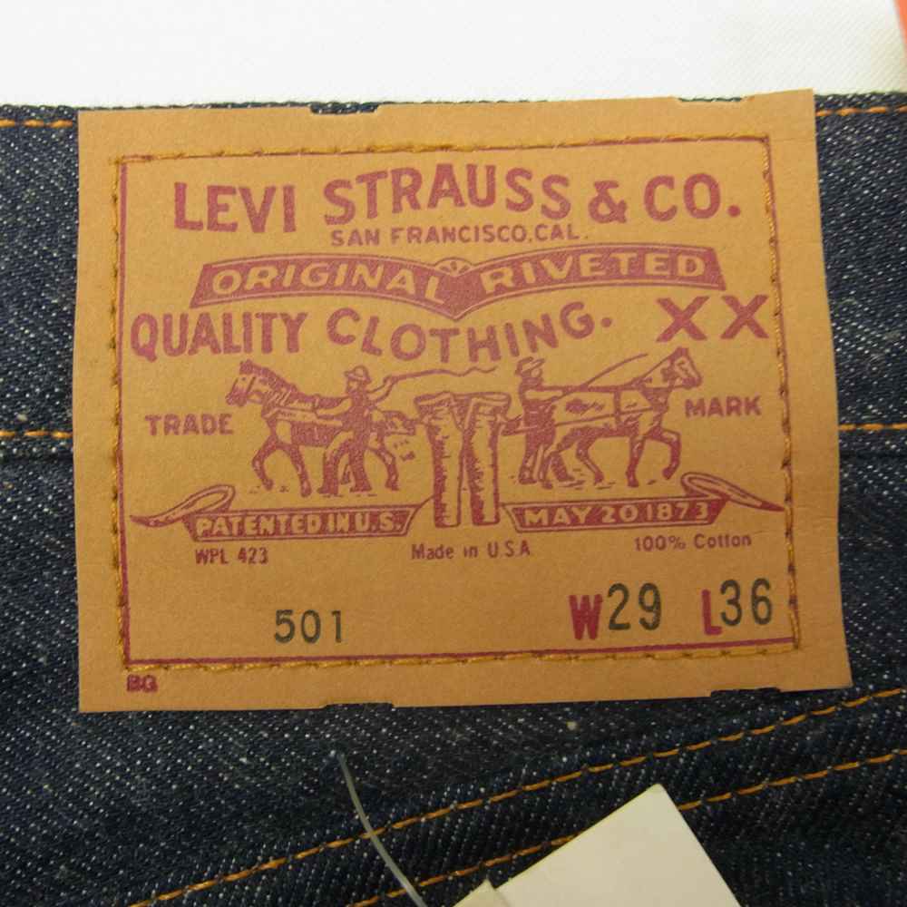 Levi's リーバイス 92年製 60s BIGE 復刻 ボタン裏刻印555 バレンシア製 501 デニム パンツ インディゴブルー系 29【中古】