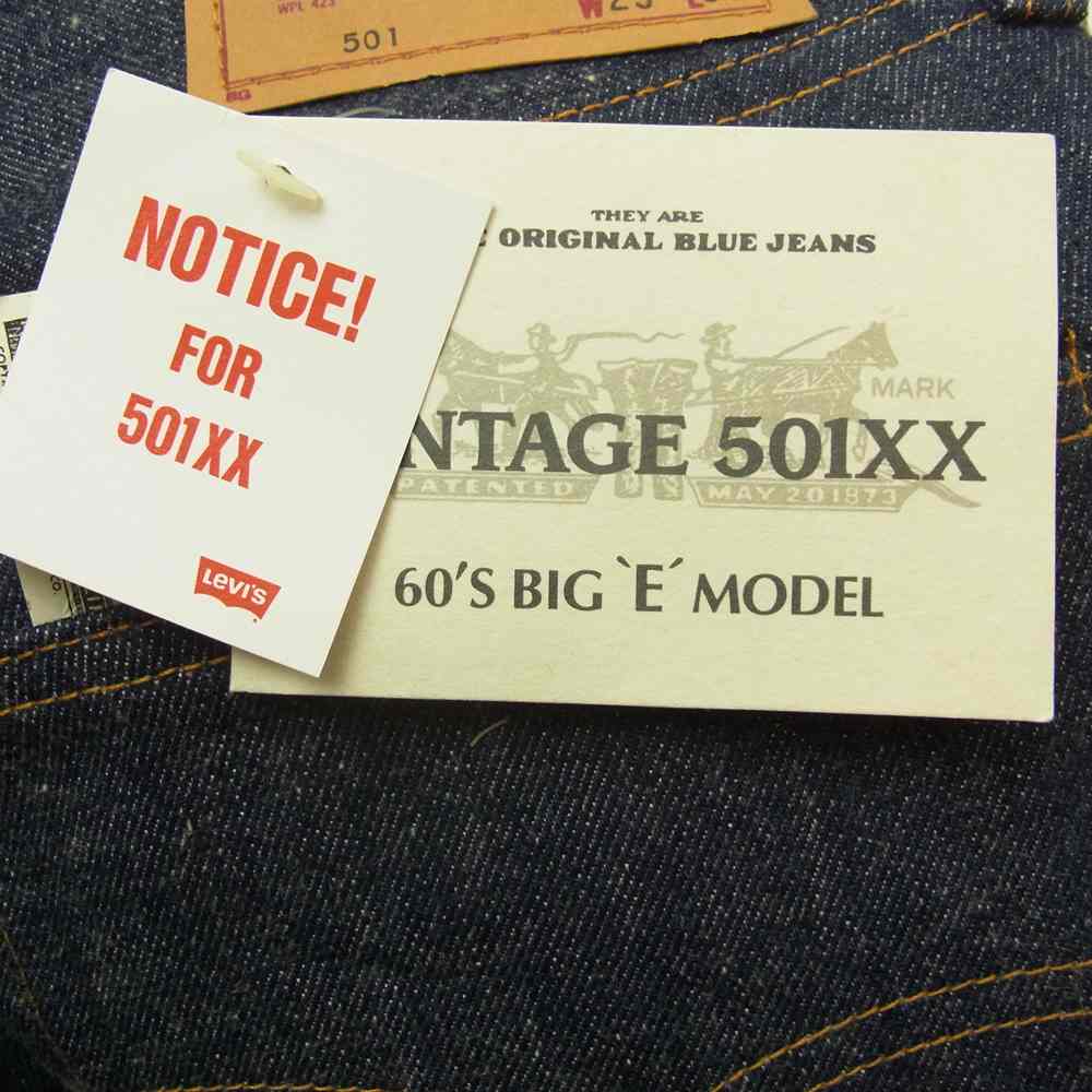 Levi's リーバイス 92年製 60s BIGE 復刻 ボタン裏刻印555 バレンシア製 501 デニム パンツ インディゴブルー系 29【中古】
