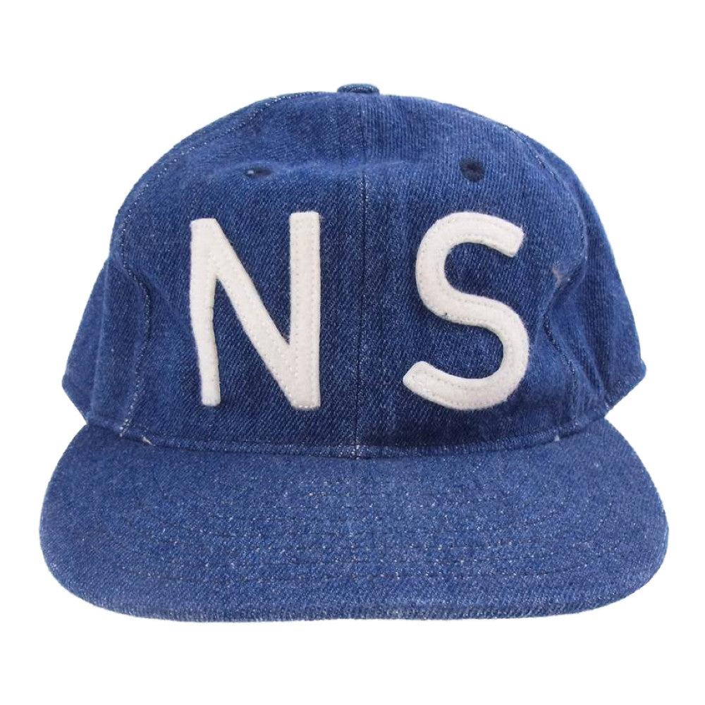 NAISSANCE ネサーンス EBBETS FIELD FLANNELS エベッツフィールドフランネルズ DENIM BASEBALL CAP デニム ベースボール キャップ インディゴブルー系【中古】