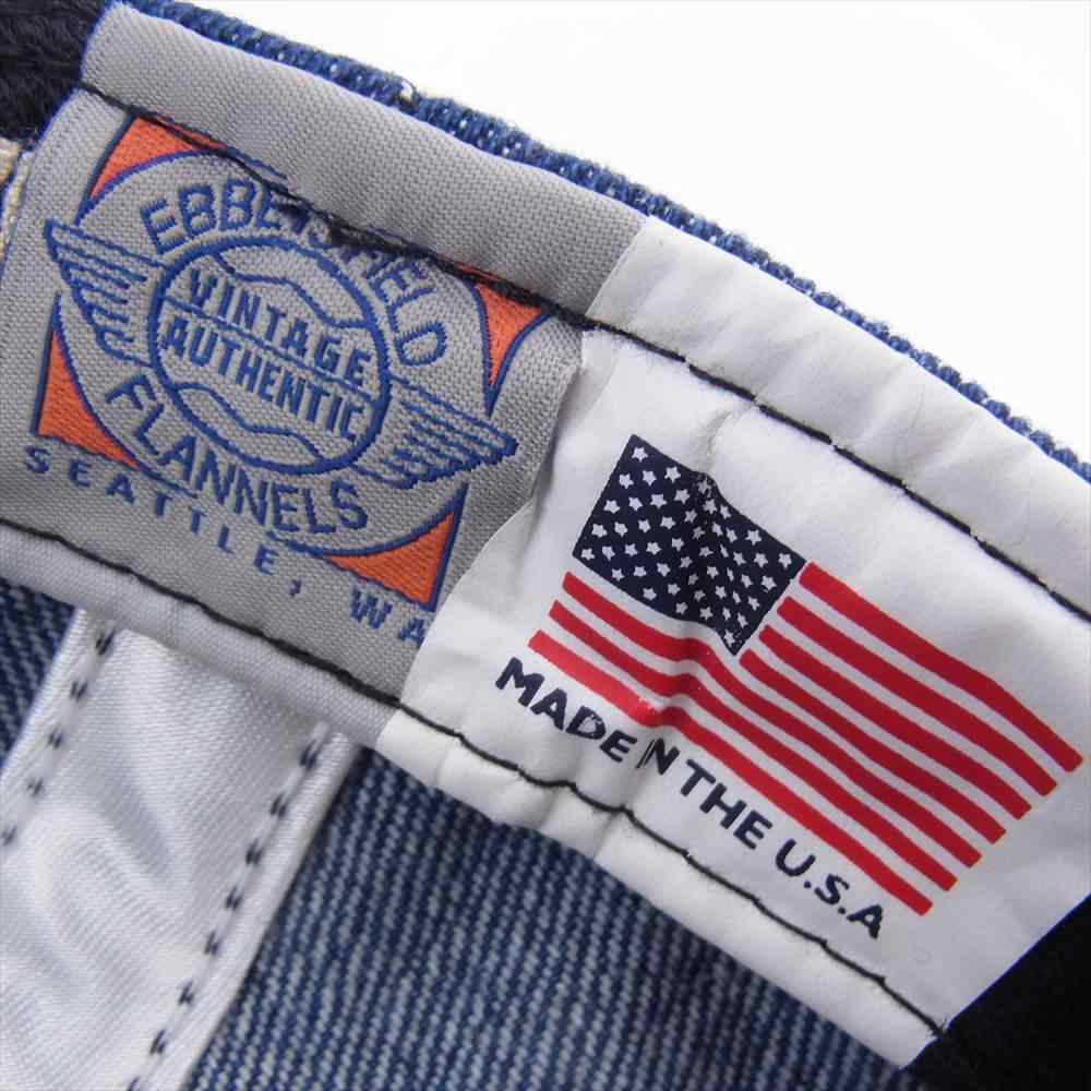 NAISSANCE ネサーンス EBBETS FIELD FLANNELS エベッツフィールドフランネルズ DENIM BASEBALL CAP デニム ベースボール キャップ インディゴブルー系【中古】