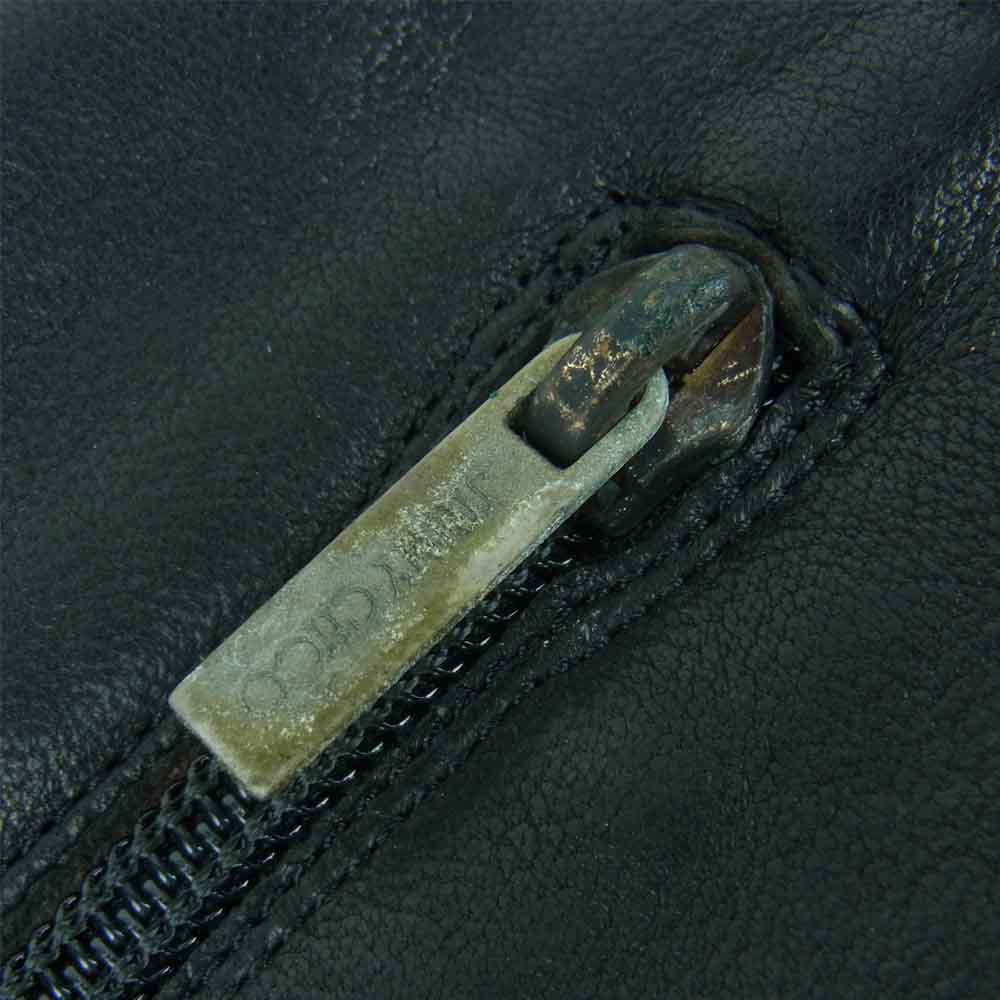 JIMMY CHOO ジミーチュウ レザー ロング ブーツ イタリア製 ブラック系 35【中古】