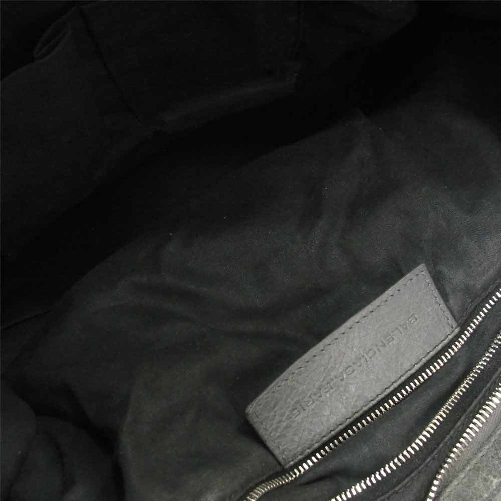 BALENCIAGA バレンシアガ 258044 ジャイアント ブローズ シティ レザー 2WAY ハンド ショルダー バッグ グレー系【中古】