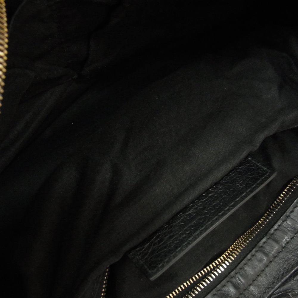 BALENCIAGA バレンシアガ 281770 ジャイアント シティ スタッズ レザー 2WAY ハンド ショルダー バッグ ブラック系【中古】