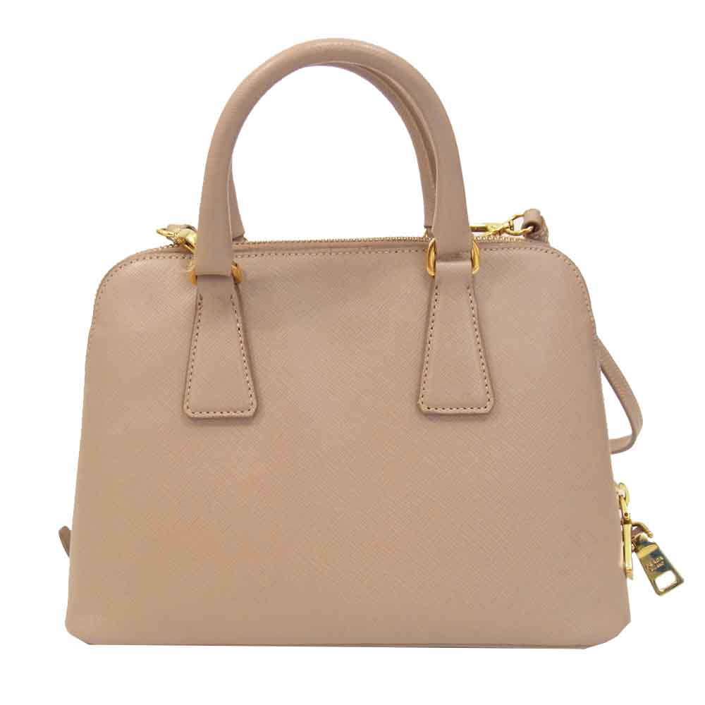 PRADA プラダ BL0838 SAFFIANO LUX サフィアーノ レザー ハンド ショルダー バッグ ピンク系【中古】