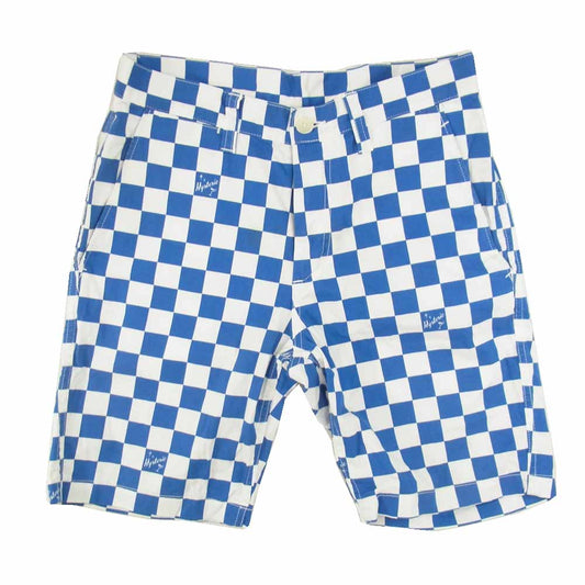 HYSTERIC GLAMOUR ヒステリックグラマー 0252AM01 CHECKER チェッカー ハーフ ショーツ ショートパンツ ブルー系 M【中古】