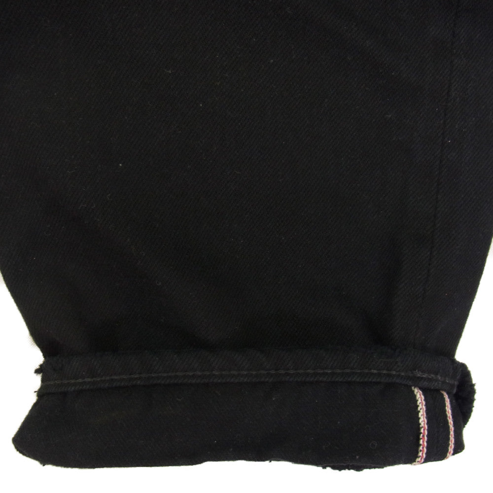 HYSTERIC GLAMOUR ヒステリックグラマー 0213AP13 RW CLASH加工 デニム ストレート パンツ ブラック系 30【中古】