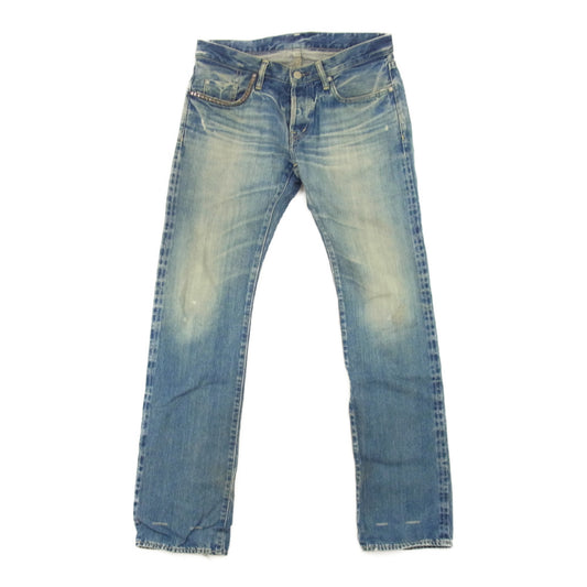 HYSTERIC GLAMOUR ヒステリックグラマー 0222AP12 SP加工デニムストレートPT デニムパンツ インディゴブルー系 30【中古】