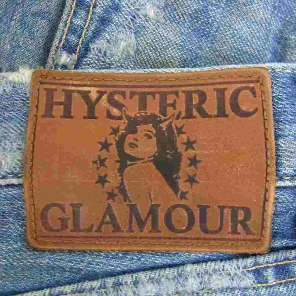 HYSTERIC GLAMOUR ヒステリックグラマー 0233AP09 UR加工 ダメージ クラッシュ加工 デニムパンツ インディゴブルー系 30【中古】