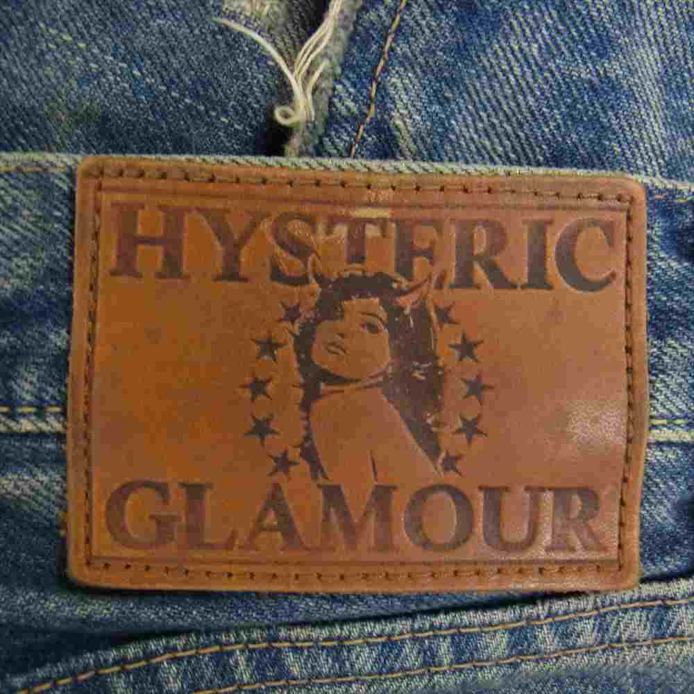 HYSTERIC GLAMOUR ヒステリックグラマー 0202AP01 NOBU リメイク ダメージ クラッシュ加工 デニムパンツ インディゴブルー系 30【中古】