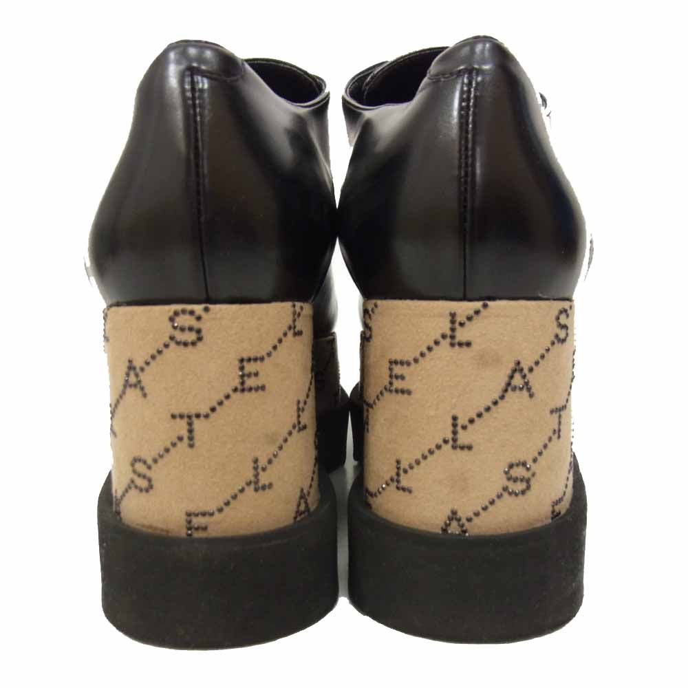 Stella McCartney ステラマッカートニー 580193-W0XH0-1000 シャークソール ロゴ プラットフォーム シューズ ブラック系 38【中古】