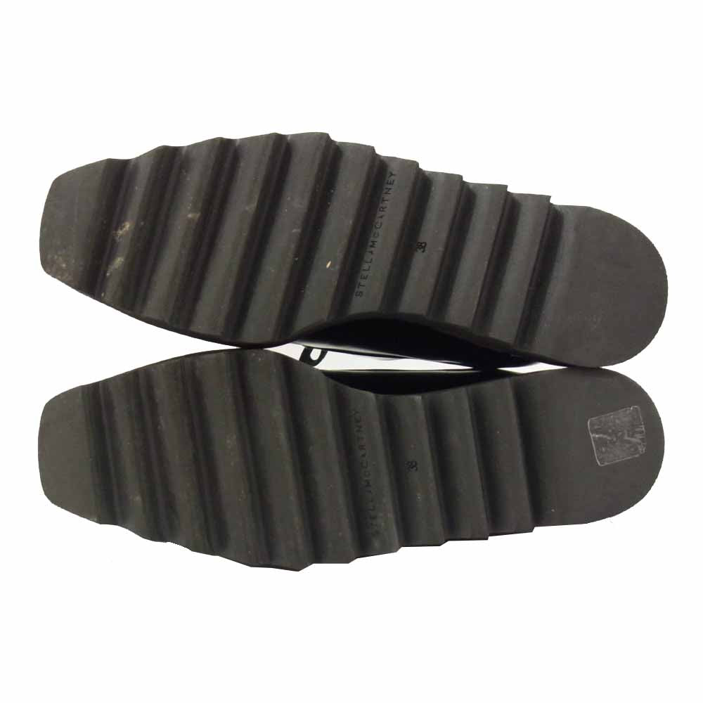 Stella McCartney ステラマッカートニー 580193-W0XH0-1000 シャークソール ロゴ プラットフォーム シューズ ブラック系 38【中古】