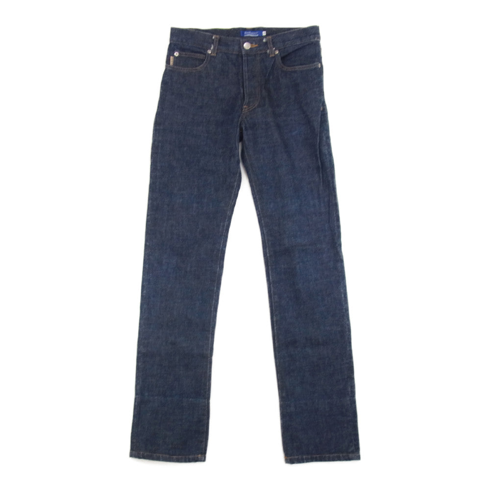 BURBERRY BLUE LABEL バーバリーブルーレーベル FQF54-551 裏地チェック ジーンズ デニム インディゴブルー系 38【中古】