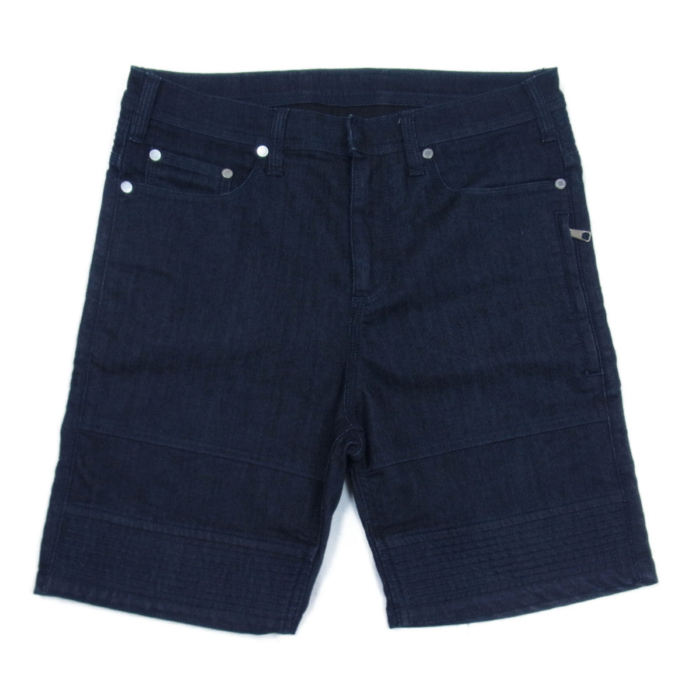 NEIL BARRETT ニールバレット PBDE169 E804T 国内正規品 サンダーボルトパッチ ライダース ハーフ デニムパンツ ショーツ インディゴブルー系 30【中古】