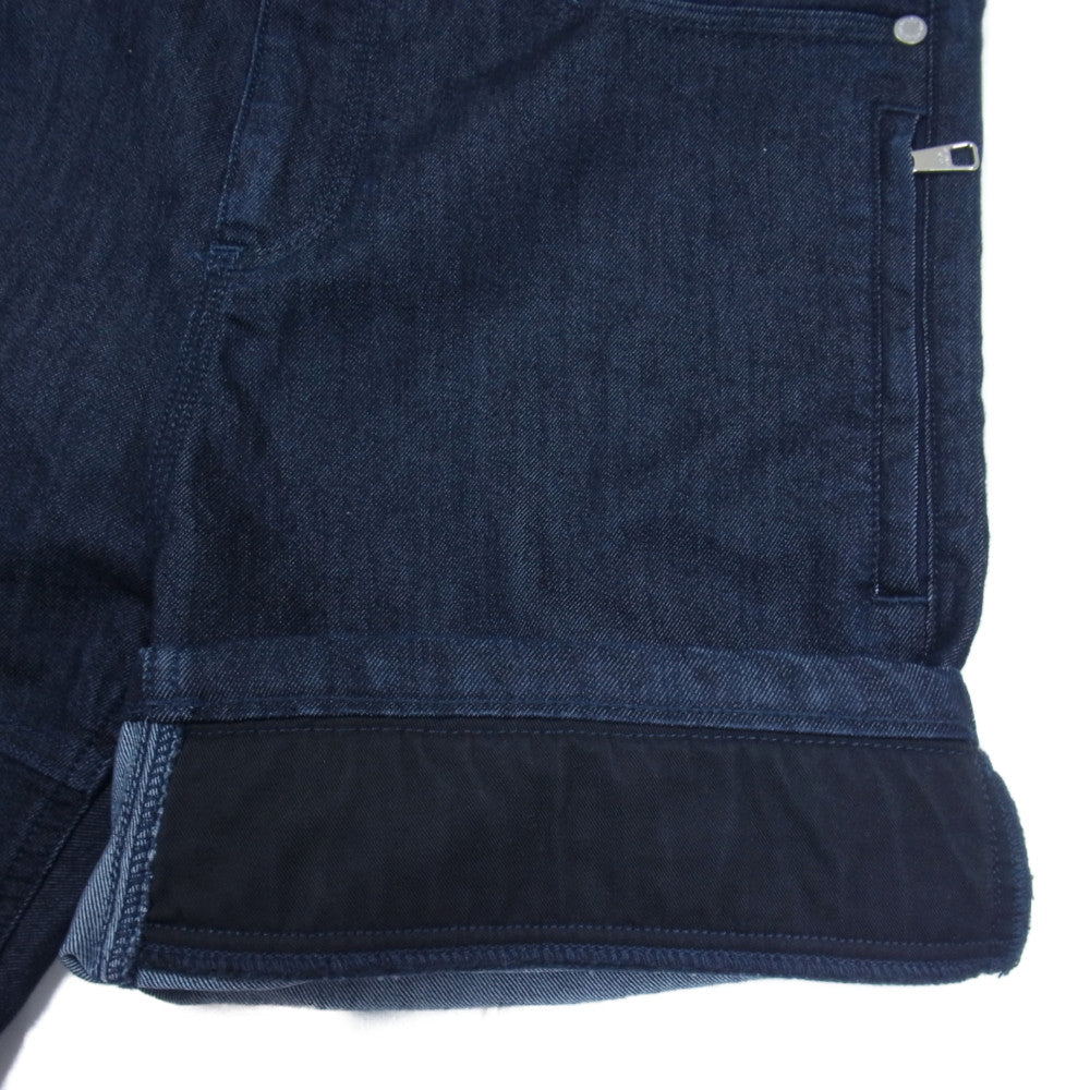 NEIL BARRETT ニールバレット PBDE169 E804T 国内正規品 サンダーボルトパッチ ライダース ハーフ デニムパンツ ショーツ インディゴブルー系 30【中古】