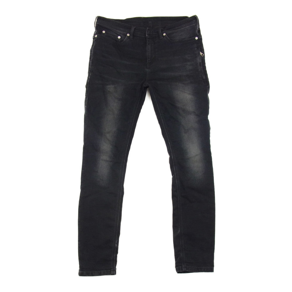 NEIL BARRETT ニールバレット PBDE102 E800T 国内正規品 SUPER SKINNY FIT REGULAR RISE スーパースキニー デニムパンツ ブラック ブラック系 32【中古】