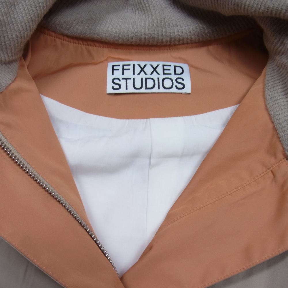 フィックスステュディオス 17AW AW17-M024B WBOMBER レイヤード ボンバージャケット ベージュ系 M【中古】