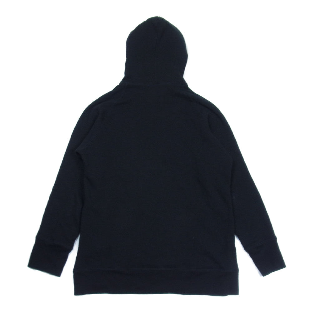 Yohji Yamamoto ヨウジヤマモト 17SS FD-T29-068 麻紐 ロゴ刺繍 パーカー フーディー ブラック系 2【中古】