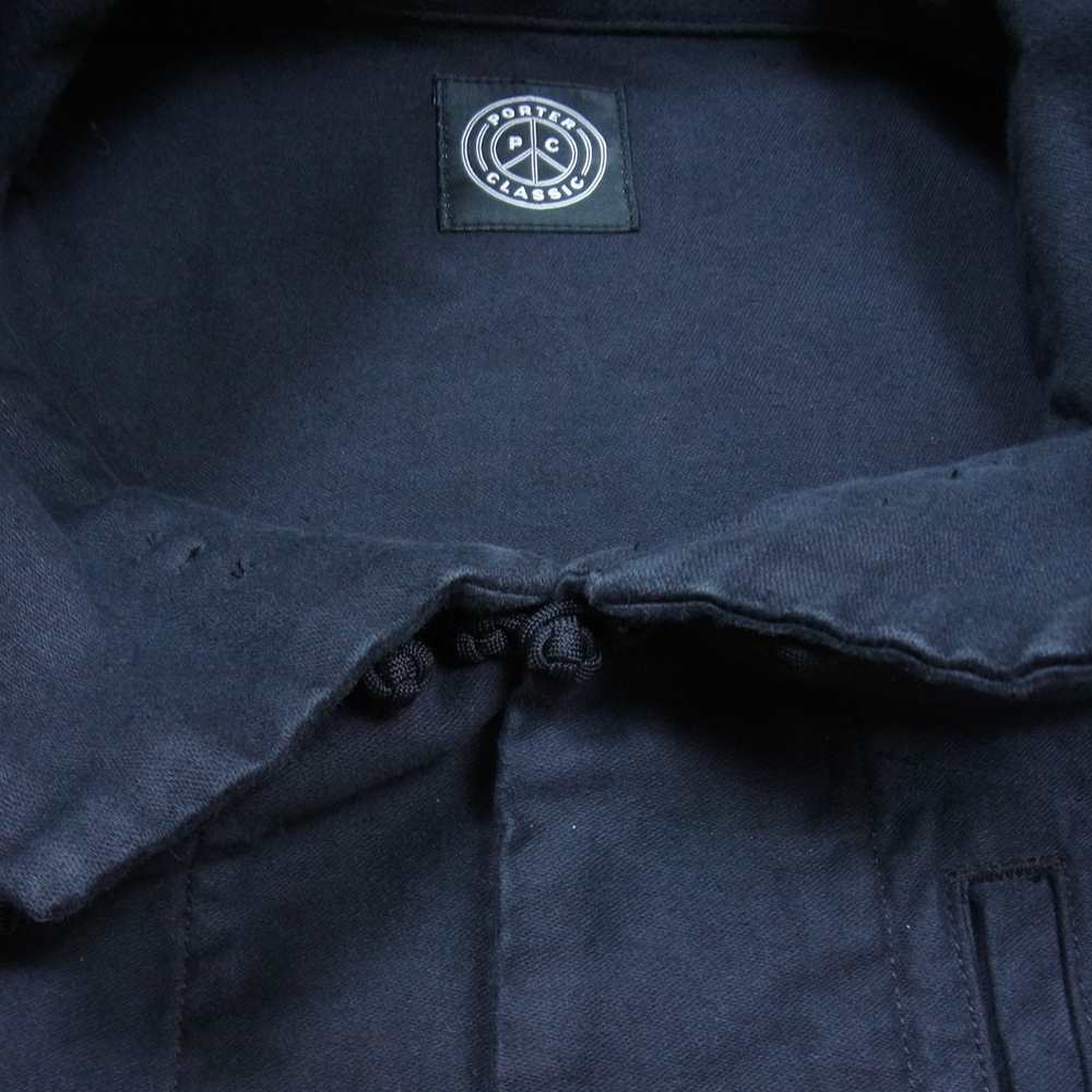 PORTER CLASSIC ポータークラシック P.C MOLESKIN CHINESE JACKET モールスキン チャイナ ジャケット ブラック系 1【中古】
