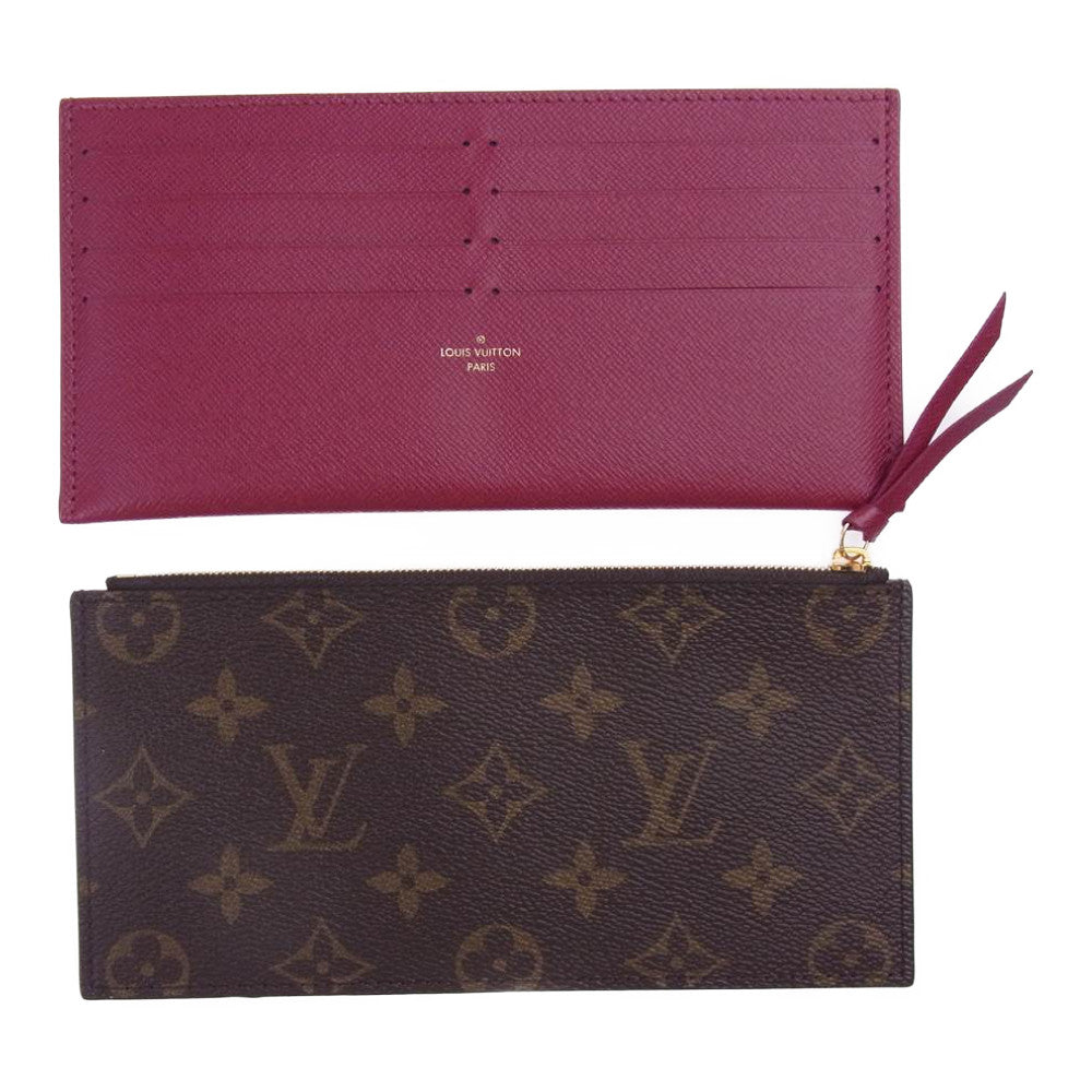 LOUIS VUITTON ルイ・ヴィトン M61276 カードケース ポーチ付 モノグラム ポシェット フェリシー チェーン ショルダー バッグ ブラウン系【美品】【中古】