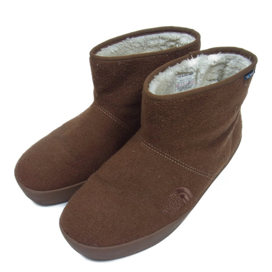THE NORTH FACE ノースフェイス NF51891 WINTER CAMP BOOTIE Ⅲ SHORT ウィンター キャンプ ブーティー ショート ボア ムートン ブーツ ブラウン系 US8【中古】