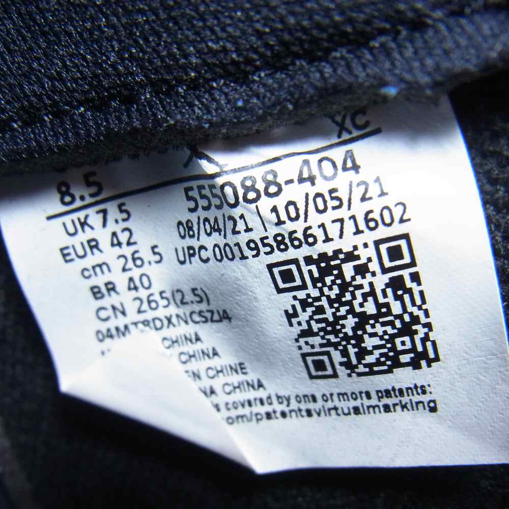 NIKE ナイキ 555088-404 AIR JORDAN 1 RETRO HIGH OG MARINA BLUE エアジョーダン レトロ ハイ スニーカー ブルー系 US8.5【新古品】【未使用】【中古】