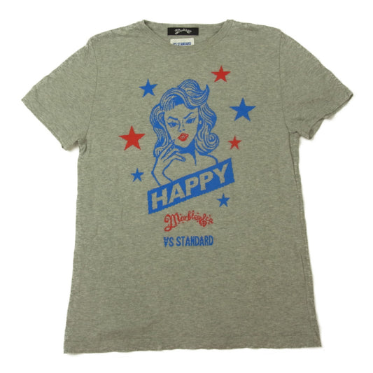 MARBLES マーブルズ 16ss MKN-S16AS01 × AS STANDARD KNIT TEE ニット 半袖 Tシャツ グレー系 S【中古】