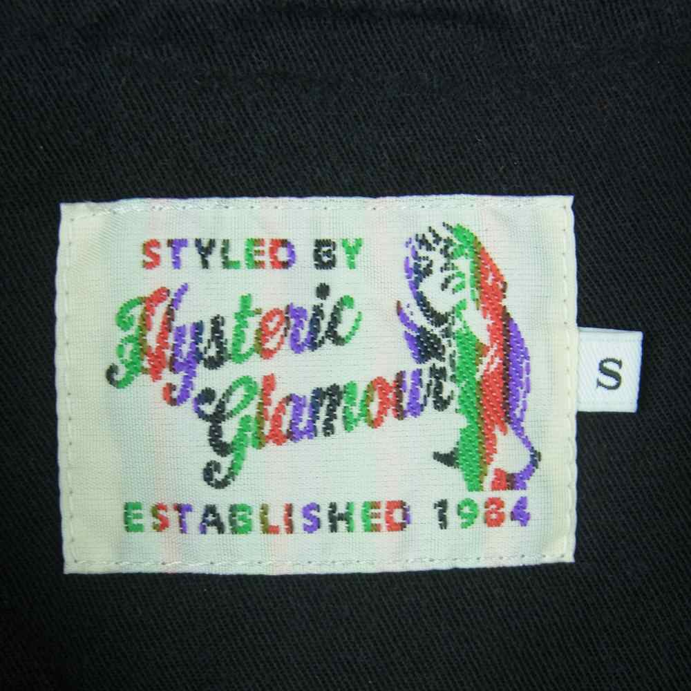 HYSTERIC GLAMOUR ヒステリックグラマー 野口強 16SS 0261AH15 Cadillac Jacks 刺繍 ボーリング レーヨン オープンカラー 半袖 シャツ ブラック系 S【中古】