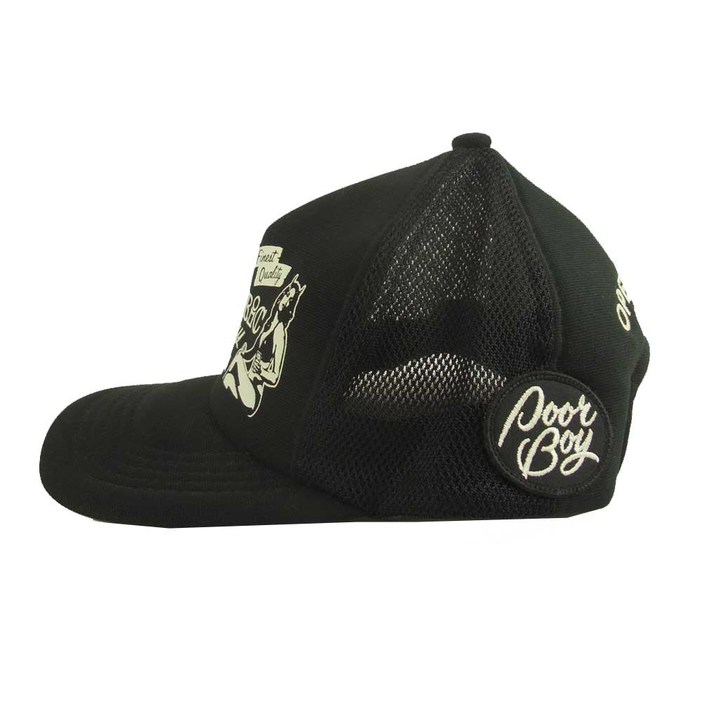 HYSTERIC GLAMOUR ヒステリックグラマー 0252QH02 HYSTERIC BAKERY pt メッシュ キャップ 帽子 ブラック系【中古】