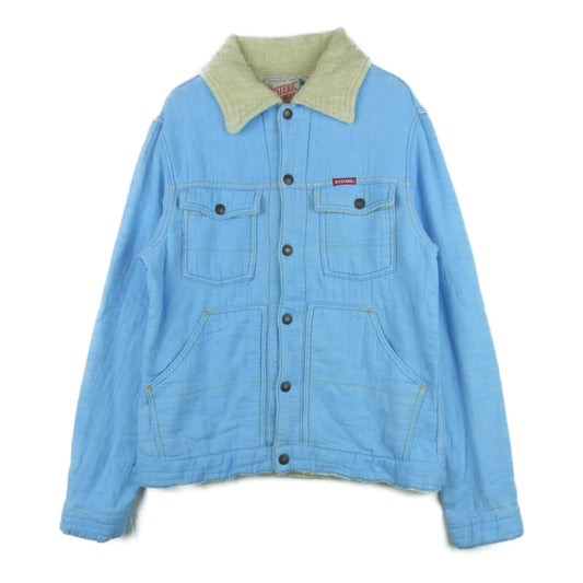 HYSTERIC GLAMOUR ヒステリックグラマー 0252AB01 パイルカラー シャンブレー ジャケット ライトブルー系 S【中古】