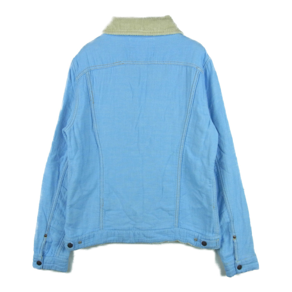 HYSTERIC GLAMOUR ヒステリックグラマー 0252AB01 パイルカラー シャンブレー ジャケット ライトブルー系 S【中古】
