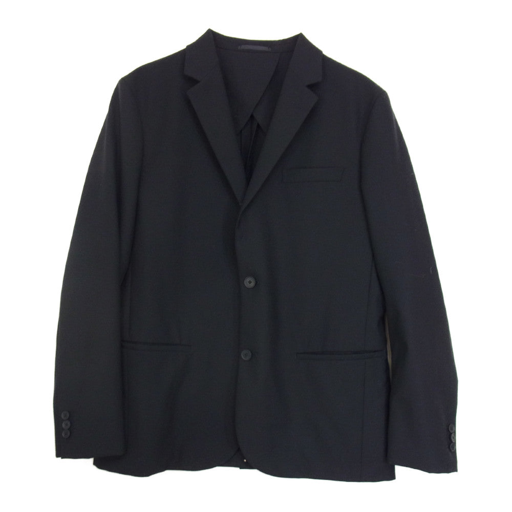 LACOSTE ラコステ 2B ウール テーラード ジャケット ブラック系 5【中古】