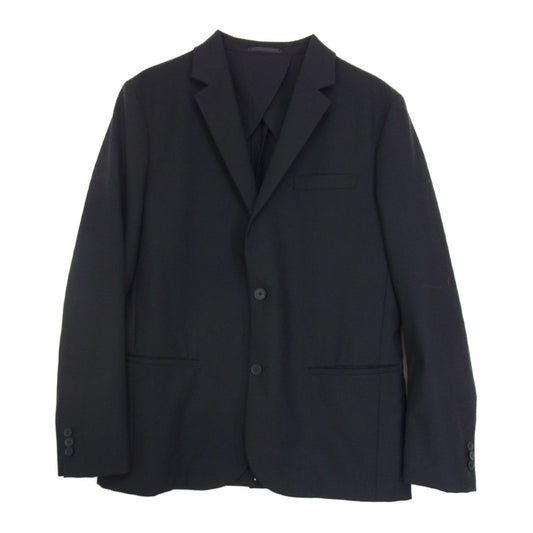 LACOSTE ラコステ 2B ウール テーラード ジャケット ブラック系 5【中古】