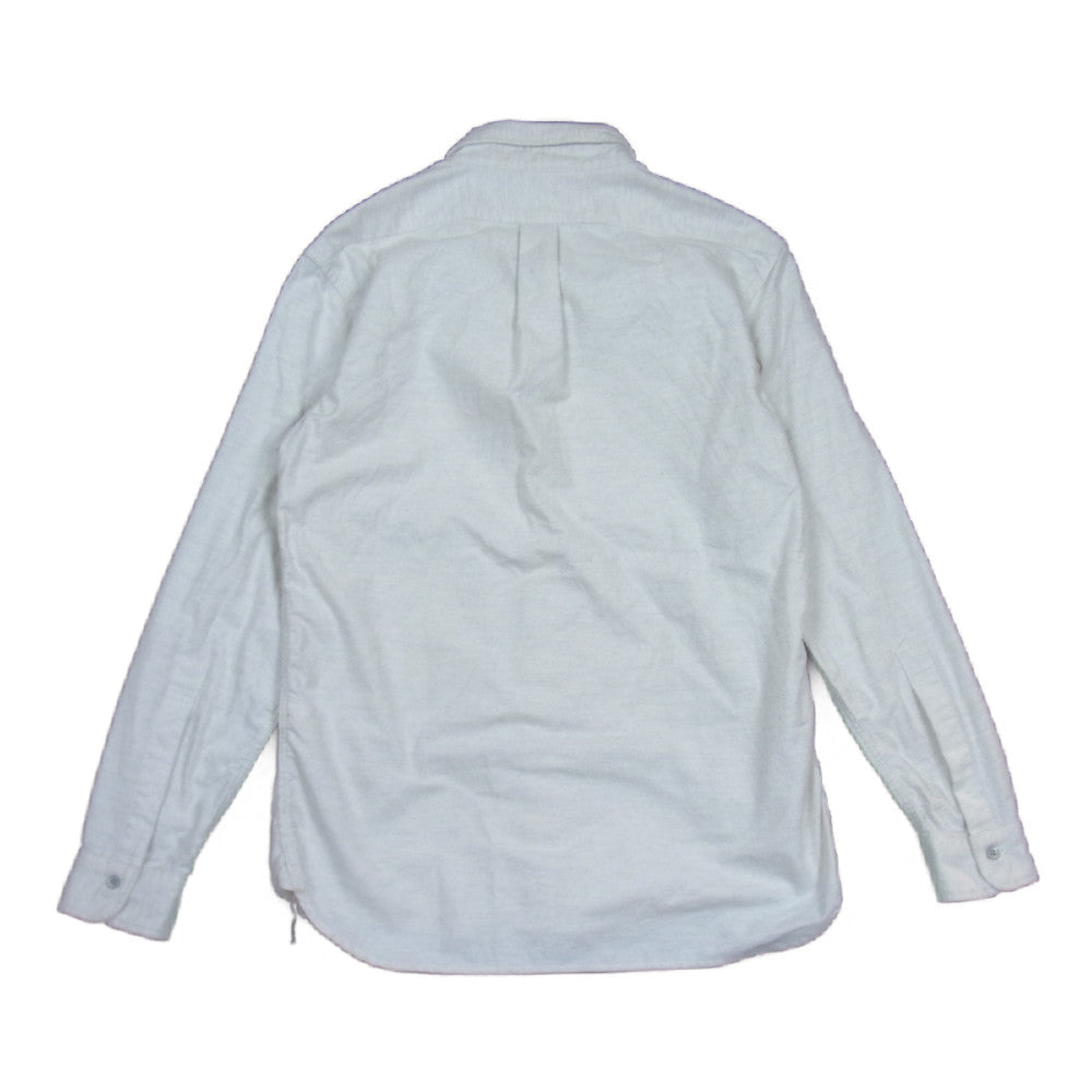 BONCOURA ボンクラ フラノ ボタン ダウン シャツ コットン フランチル B.Dシャツ オフホワイト系 38【中古】