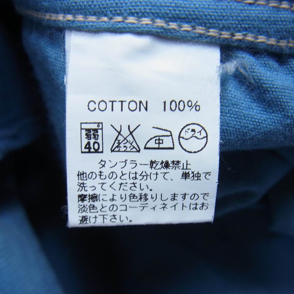 BONCOURA ボンクラ ウエスタン シャツ コーデュロイ ライトブルー系 38【中古】