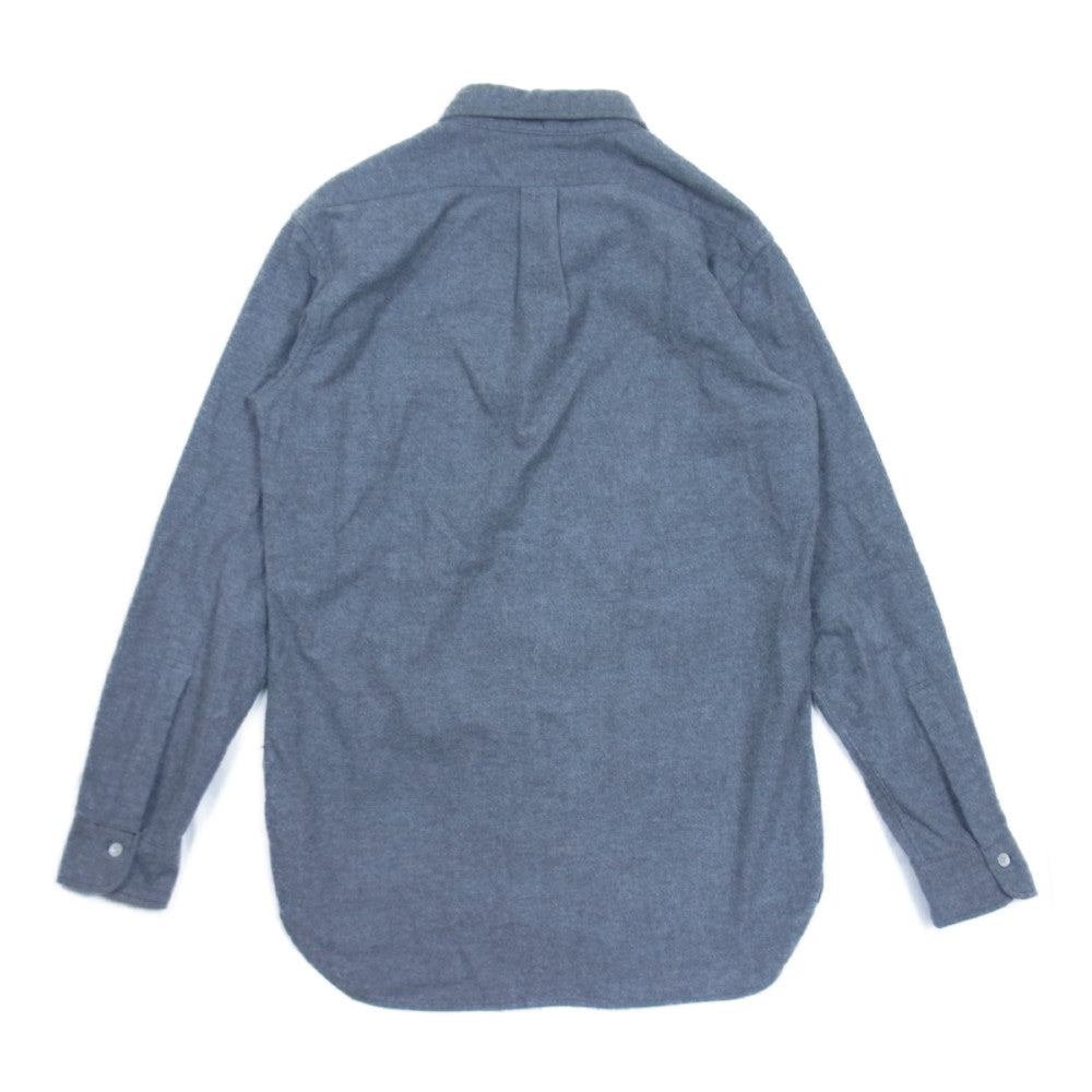BONCOURA ボンクラ フラノ ボタン ダウン シャツ コットン フランチネル B.D グレー系 38【中古】