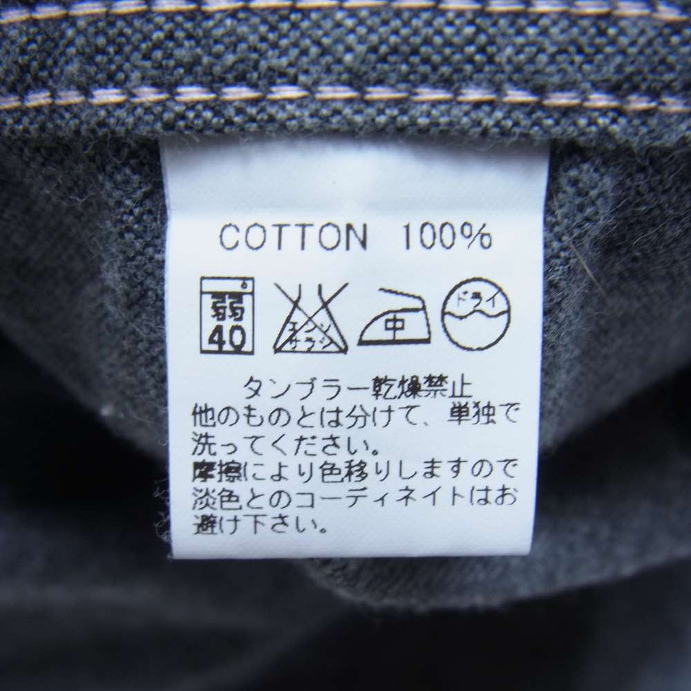 BONCOURA ボンクラ フラノ ボタン ダウン シャツ コットン フランチネル B.D グレー系 38【中古】