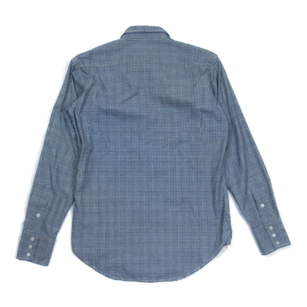 BONCOURA ボンクラ ウエスタン チェック シャツ ネイビー系 38【中古】