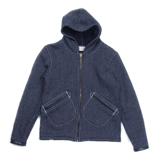 BONCOURA ボンクラ ビーチクロス パーカー フルジップパーカー ジャケット ネイビー系 38【中古】