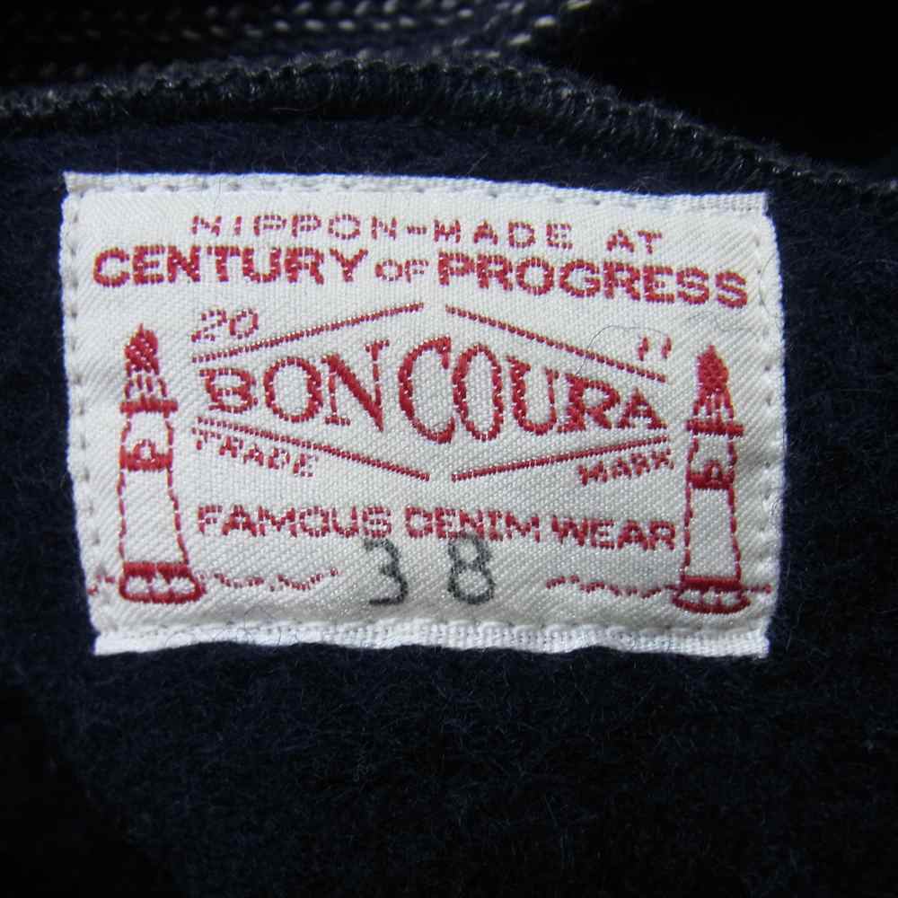 BONCOURA ボンクラ ビーチクロス パーカー フルジップパーカー ジャケット ネイビー系 38【中古】