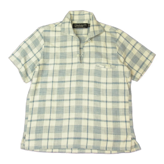 NEIGHBORHOOD ネイバーフッド 17SS 171SPNH-SHM07 PEN C-SHIRT S/S 半袖 プルオーバー チェック シャツ ホワイト系 ブルー系 M【中古】