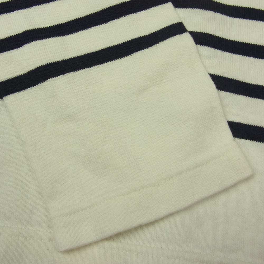 WTAPS ダブルタップス 12AW 122HNDT-CSM05 VASQUE L/S TEE COTTON ボーダー 長袖 コットン Tシャツ ホワイト系 1【中古】