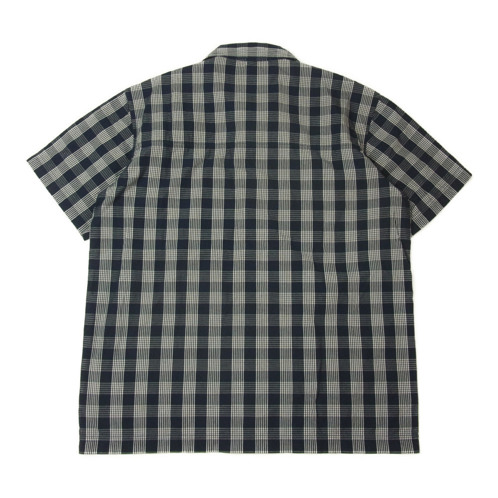WTAPS ダブルタップス 16SS 161GWDT-SHM08 UNION S/S SHIRT ユニオン 半袖 チェック シャツ ネイビー系 S【中古】