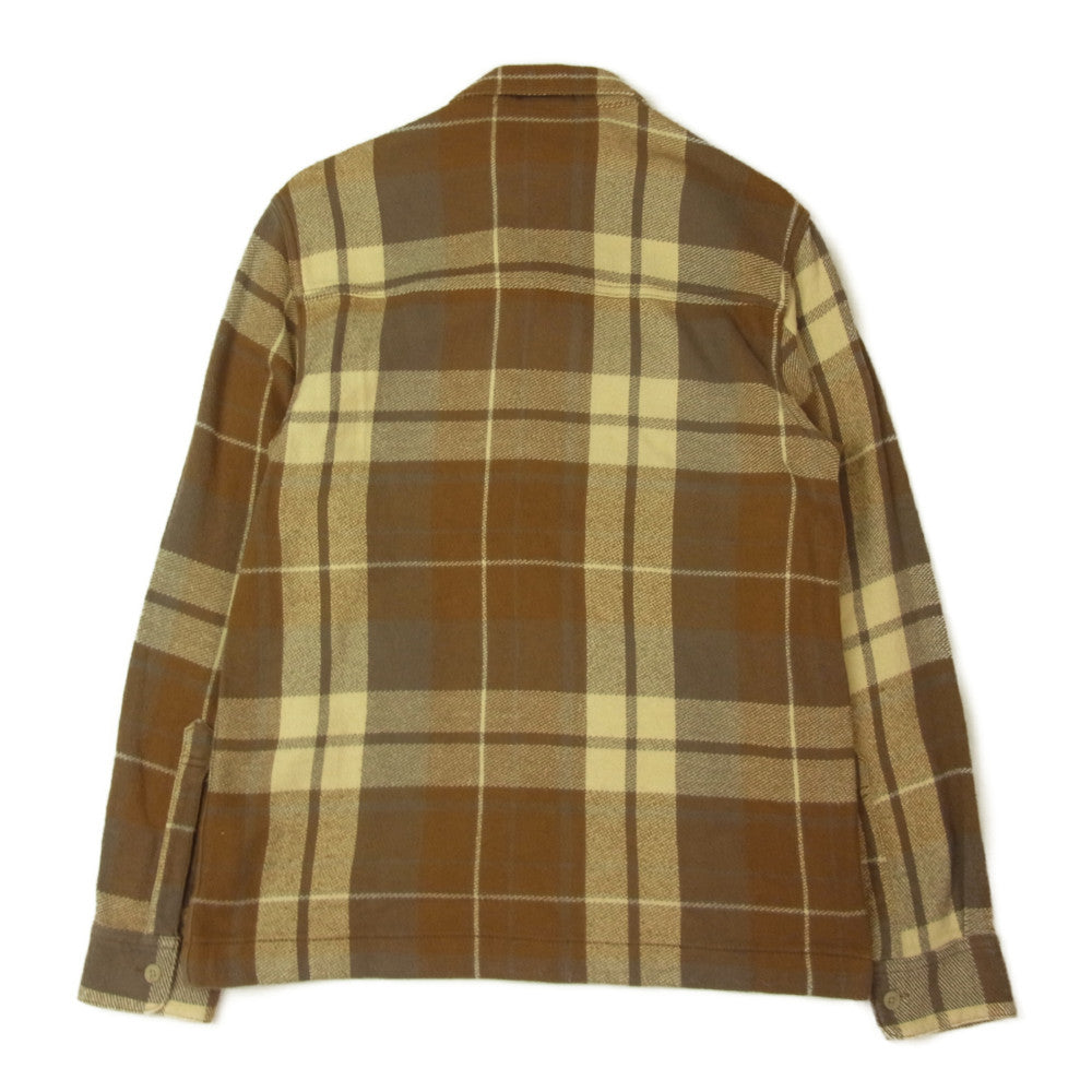 WTAPS ダブルタップス 12AW 122GWDT-SHM05 UNION L/S SHIRT COTTON ユニオン 長袖 チェック コットン シャツ ブラウン系 S【中古】