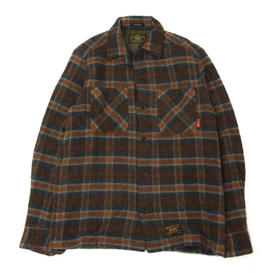 WTAPS ダブルタップス 11AW 112GWDT-SHM01 UNION L/S SHIRT WOOL ユニオン ウール 長袖 チェック シャツ マルチカラー系 S【中古】