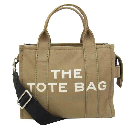 MARC BY MARC JACOBS マークバイマークジェイコブス  M0016493 THE TOTE BAG 2WAY キャンバス ハンドバッグ ショルダーバッグ カーキ系【中古】