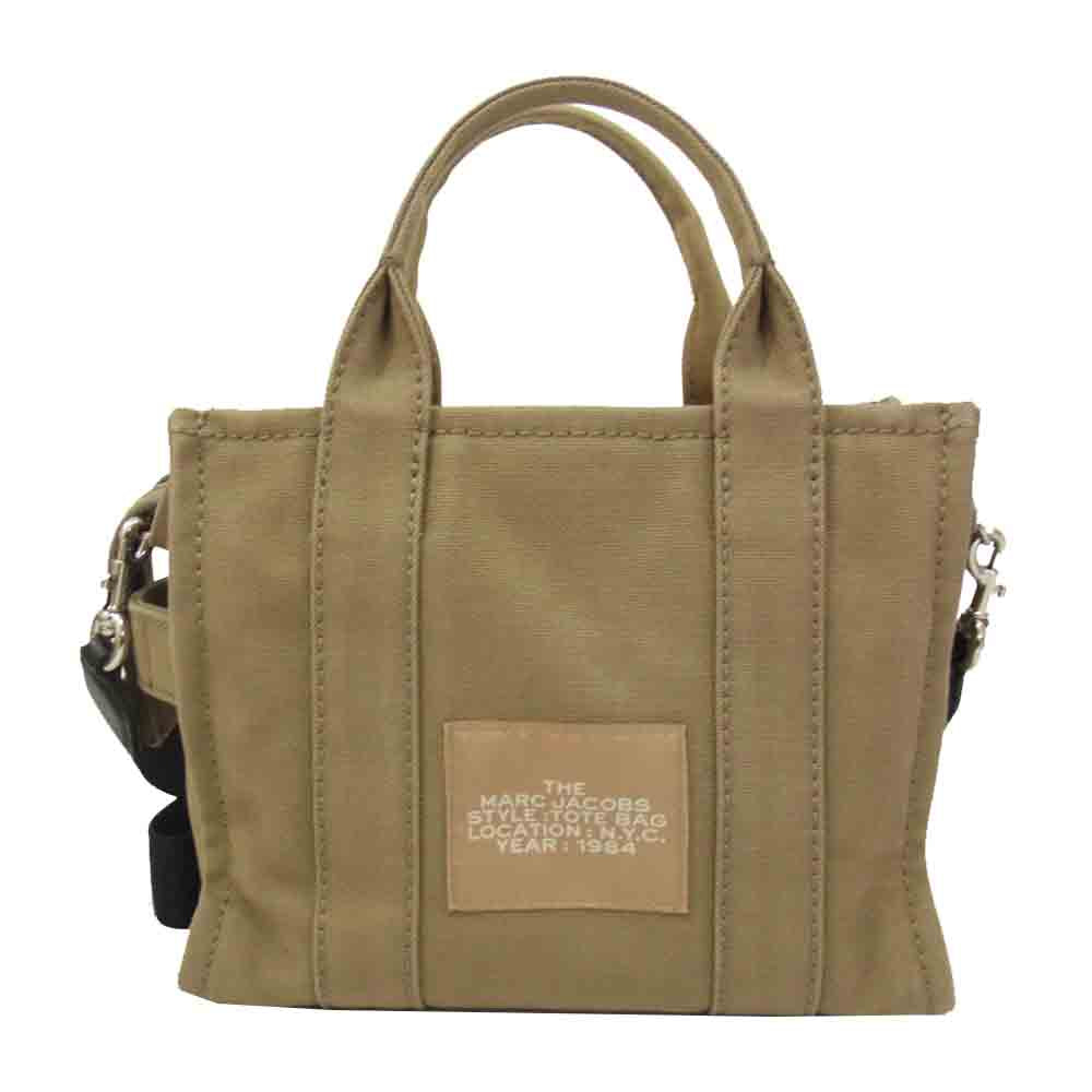 MARC BY MARC JACOBS マークバイマークジェイコブス  M0016493 THE TOTE BAG 2WAY キャンバス ハンドバッグ ショルダーバッグ カーキ系【中古】