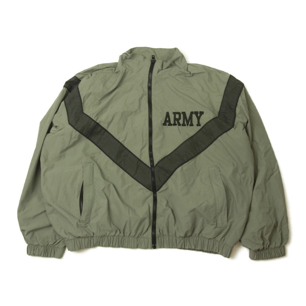 米軍 8415-01-465-4821 ARMY TRAINING JACKET トレーニング ジャケット ナイロン グレー グレー系 M【中古】