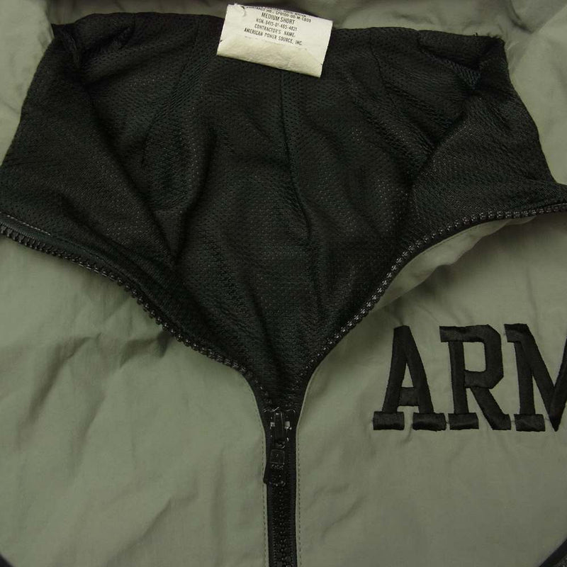 米軍 8415-01-465-4821 ARMY TRAINING JACKET トレーニング ジャケット ナイロン グレー グレー系 M【中古】