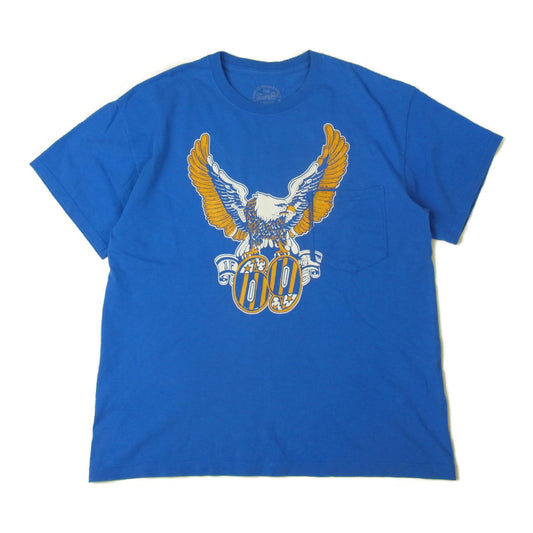 TENDERLOIN テンダーロイン T-TEE 69 イーグル ポケット Tシャツ ブルー系 M【中古】
