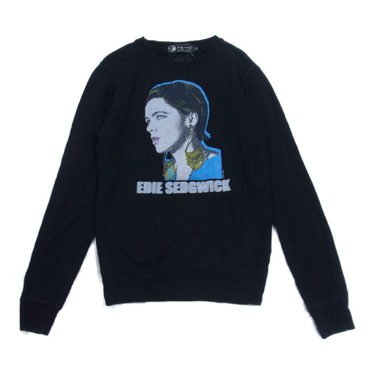 HYSTERIC GLAMOUR ヒステリックグラマー x ANDY WARHOL アンディウォーホル 0453CS02 プリント スウェット ブラック系 S【中古】